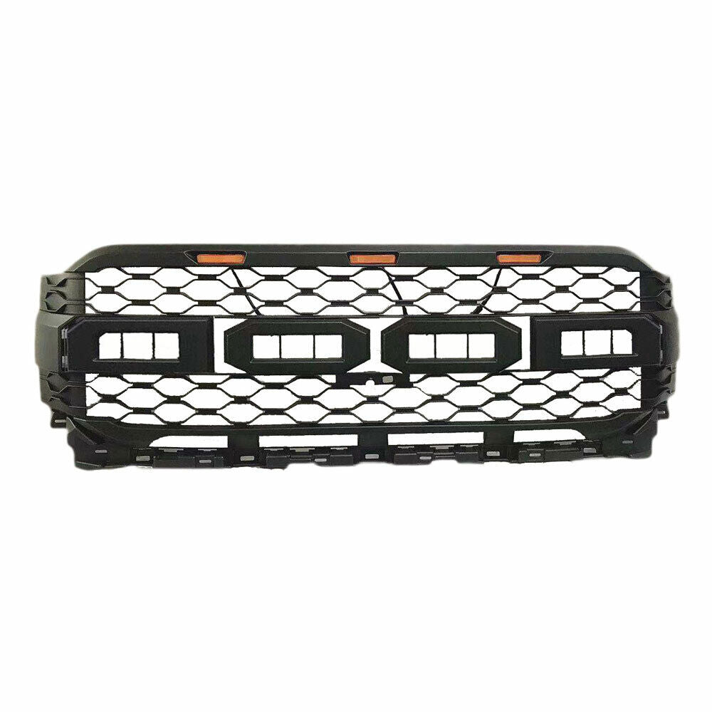 Front Grille for 2021 F-150 Mesh Front Grill Raptor Style Grille with Front Camera Hole