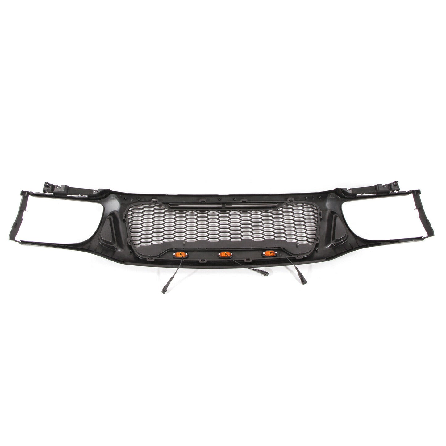 Mesh Grille Fit for 2001 2002 2003 2004 Toyota Tacoma Grill with 3 LED Lights