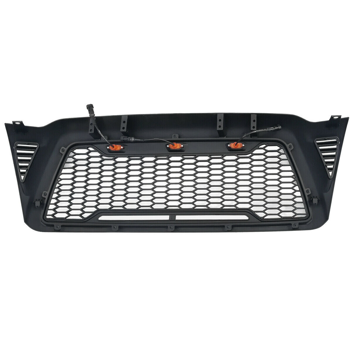 Front Grille Fit for 2005-2011 Tacoma with 3 Amber LED Lights