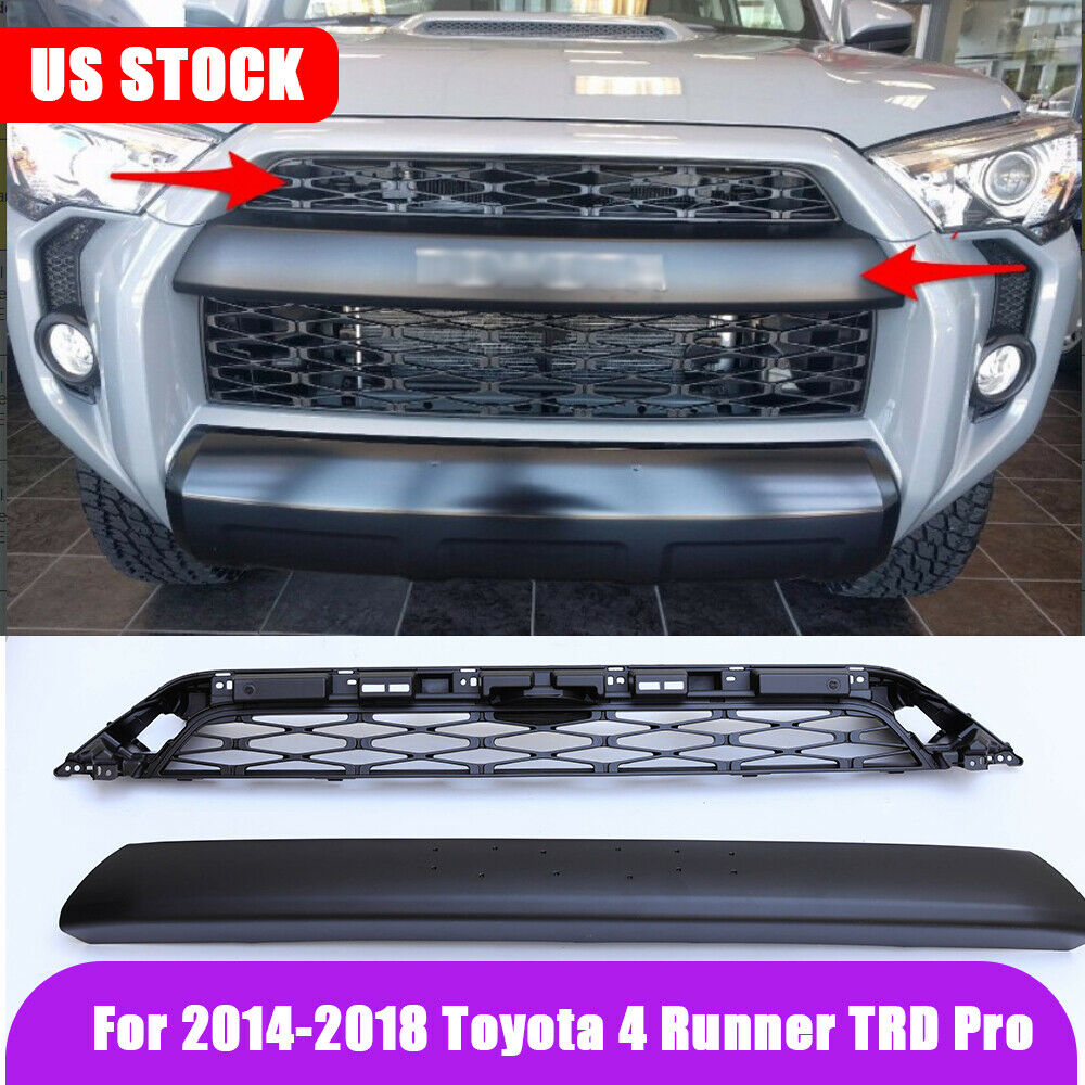 Upper Grilles Fit for 2014 2015 2016 2017 2018 Toyata 4Runner TRD PRO Replacement Grille